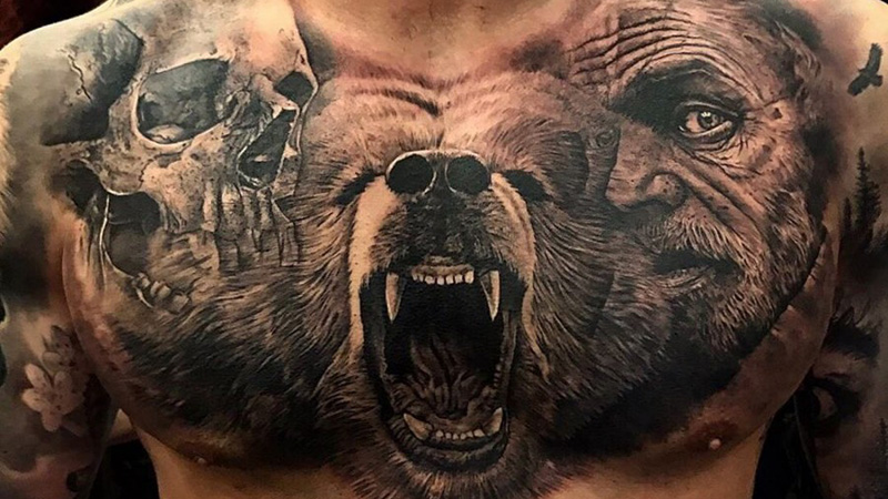 Татуировка-медведь